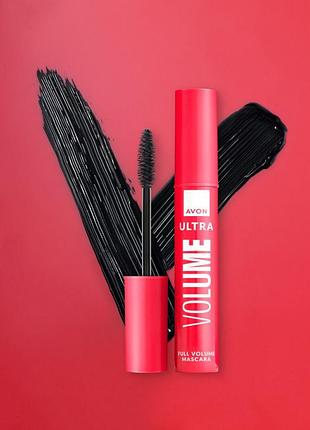 Avon туш для вій «мегаоб'єм» коричнево-чорна/brown black 10мл