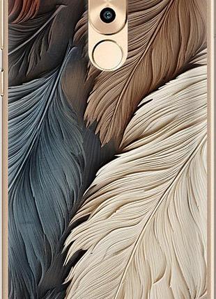 Чехол на huawei mate 9 lite листья в стиле бохо из пластика fch_0175506