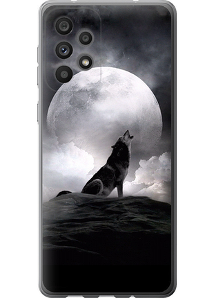 Чехол на samsung galaxy a73 a736b воющий волк из силикона fch_0017069