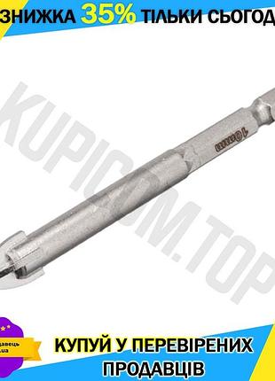 Ku сверло по стеклу universal fit и керамике intertool 10 мм hex копьеобразное для сверления кафеля и uni2l_k