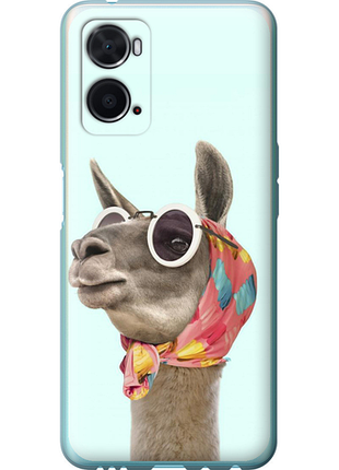 Чехол на oppo a76 модная лама из силикона fch_0162050