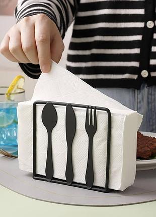 Салфетница на стол металлическая tissue 15см