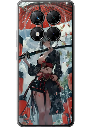 Чехол на xiaomi redmi note 14 pro 5g гейша-воин из силикона fch_0175313