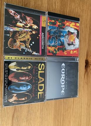 Колекція cd дисків classic rock / hard rock (aerosmith, rhcp, europe, slade)