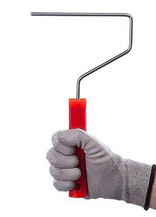 Ku ручка для валика universal fit intertool 150 х 6 мм пластиковая ручка для малярного ролика для покр uni2l_k 5