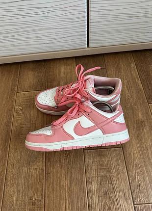 Кросівки nike dunk low pink 2