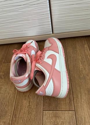 Кросівки nike dunk low pink 4