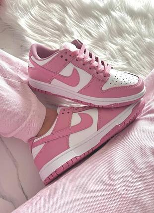 Кросівки nike dunk low pink 10