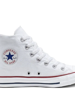Белые текстильные высокие кеды конверсы converse chuck taylor all star m7650c конверсы унисекс женские кеды 40.