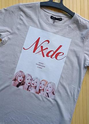 Футболка айдл (g)i-dle сіра ххс 1906884681