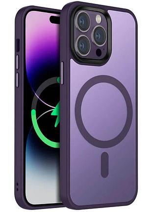 Чохол ummi colorful with magsafe для iphone 12 pro max для телефону магнітна зарядка айфон 12 про макс dark purple