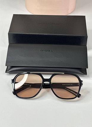 Жіночі коричневі сонцезахисні окуляри saint laurent sl 545 ysl авіатори