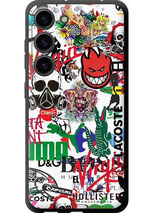 Чехол на samsung galaxy s23 many different logos tpu fch_0175729