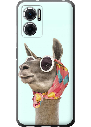 Чехол на xiaomi redmi 10 5g модная лама из силикона fch_0162166
