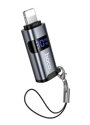 Переходник otg hoco ua44 lightning (male) → type-c (female) — адаптер для iphone и usb-c устройств