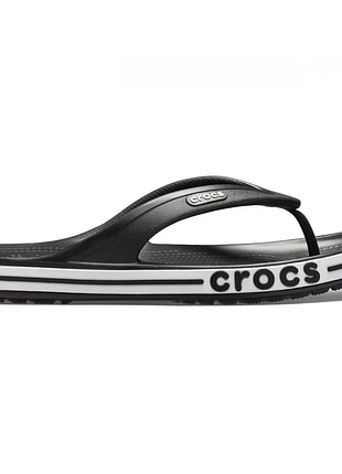 Crocs bayaband flip black оригінальні, крокси в'єтнамки чорні чоловічі унісекс чоловічі оригінал + коробка m11/w13