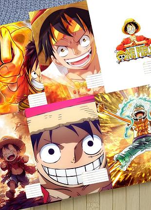 Набір зошитів ван піс one piece на скобі 18 аркушів лінія (33972)