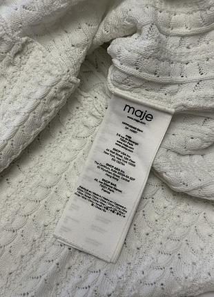 Базовый белый топ кроше maje 6