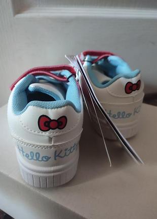 Кроссовки на девочку hello kitty на липучках 2