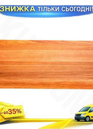 Ku кухонная разделочная деревянная universal fit доска 45x30 см коричневая для нарезки мяса овощей и ф uni2l_k