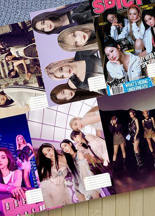 Набор тетрадей эспа aespa k-pop на скобе 18 листов линия (33961)
