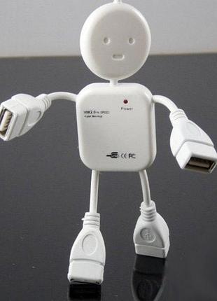 Usb-хаб hub 2.0 4 порти чоловічок voltronic