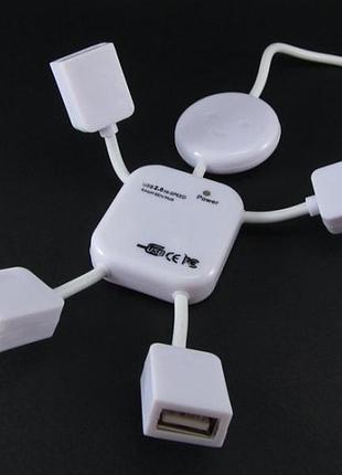 Usb хаб hub 2.0 4 порта человечек voltronic 2