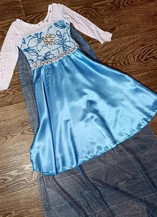 Платье эльзы frozen на 4-5 лет, 110