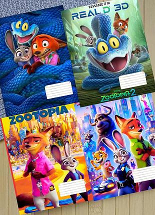 Набір зошитів зоотрополіс zootopia на скобі 18 аркушів лінія (33892)