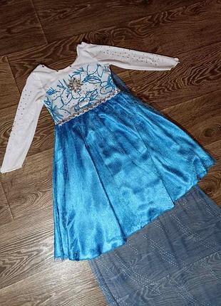 Платье эльзы frozen на 6-7 лет, 120
