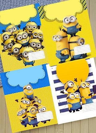 Набір зошитів посіпаки minions на скобі 18 аркушів лінія (33928)