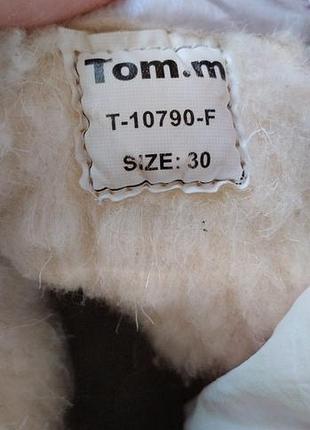 Сапоги термо дутики tom.m для девочки р30 стелька 19,3 7