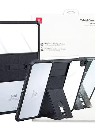 Чехол xundd stand tpu, pc с подставкой и усиленными углами для ipad air 10.9 (2020–2022) / air 11 (2024–2025) black