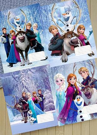 Набор тетрадей холодное сердце frozen на скобе 12 листов косая линия (36241)