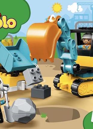 Конструктор lego duplo town будівельна техніка 3 в 1 (10475)