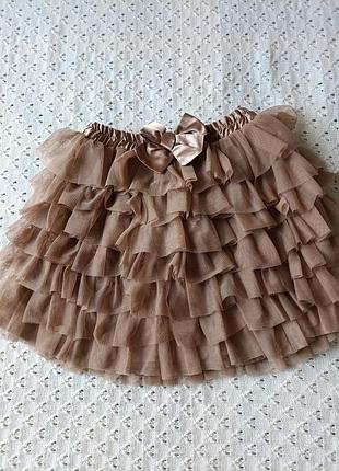Пышная фатиновая юбка matalan для девочки для девочки юбочка нарядная на праздник юбка
