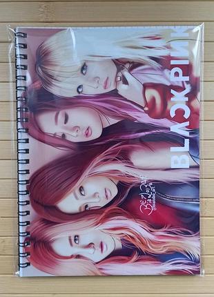 Тетрадь блэк пинк black pink на пружине 48 листов линия (32985)