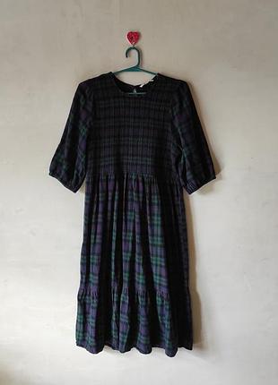 Стильна бавовняна сукня в клітинку tu woman, розмір 20 (3xl / 4xl, 54-56)