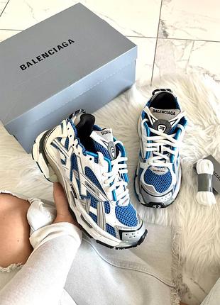 Blncg  runner white blue 7
