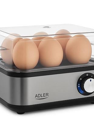 Яйцеварка на 8 яєць 800 вт adler ad 4486 gun metal qo-20 new повна комплектація top shop ua_