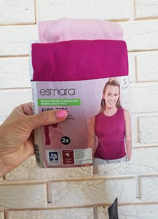 Шикарные майки в рубчик от esmara, pp s.