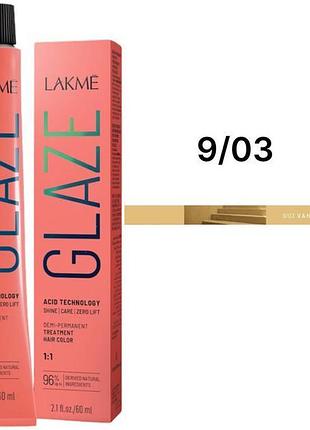 Краска для волос lakme полуперманентная кислотная технология glaze color acid technology 9.03 vanilla 60 мл