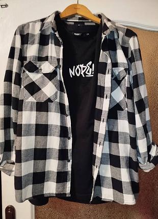 Сорочка+футболка cropp 3