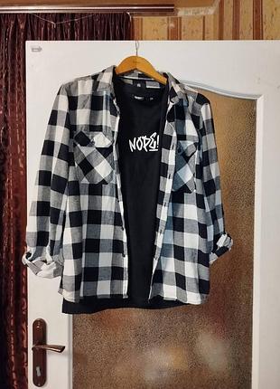 Сорочка+футболка cropp