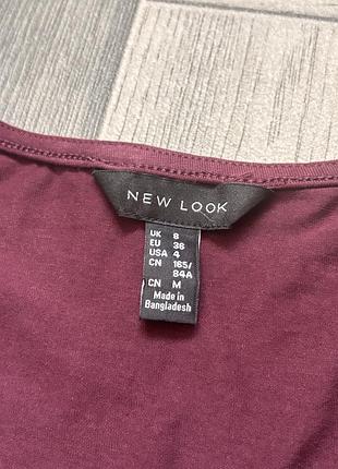 Бордовий боді new look 4