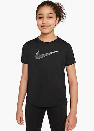 Футболка дитяча nike one short sleeve top gx black dd7639-010
