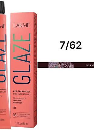 Краска для волос lakme полуперманентная кислотная технология glaze color acid technology 7.62 hazel mauve 60 мл