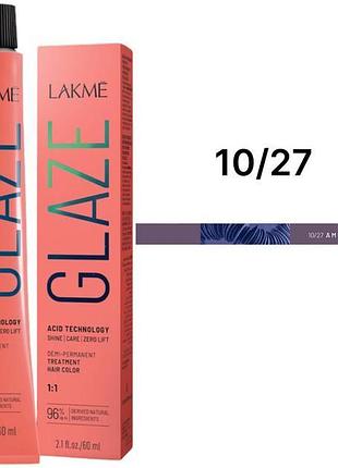 Краска для волос lakme полуперманентная кислотная технология glaze color acid technology 10.27 amethyst 60 мл