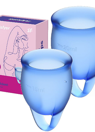 Менструальные чаши satisfyer feel confident dark blue 5
