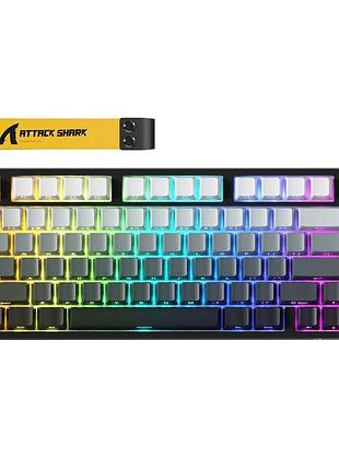 Магнітна клавіатура attack shark r82 he / rapid trigger / 8к гц / black gradient / чорний градієнт
